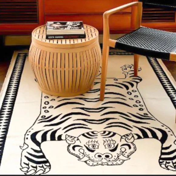 Tibetan cotton tiger rug